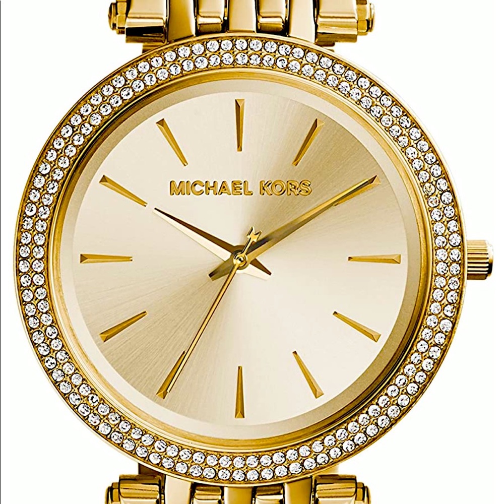 Michael Kors Women’s Darci Pavé gold watch